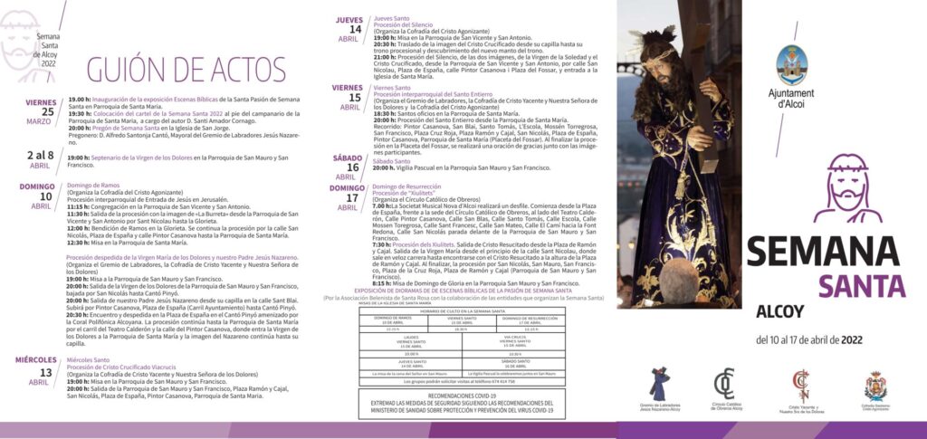 Triptico Semana Santa 2022 Cast